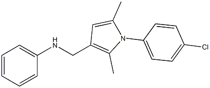 N-Phenyl-1-(4-chlorophenyl)-2,5-dimethyl-1H-pyrrole-3-methanamine Structure