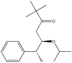 (5R,6R)-5-Isopropyloxy-2,2-dimethyl-6-phenyl-3-heptanone 구조식 이미지