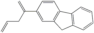 2-(1-Methylene-3-butenyl)-9H-fluorene 구조식 이미지