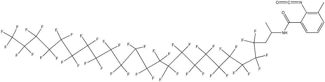 2-Isocyanato-3-methyl-N-[2-(pentatetracontafluorodocosyl)-1-methylethyl]benzamide Structure