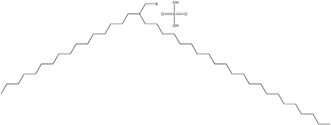 Sulfuric acid 2-hexadecyltetracosyl=potassium salt 구조식 이미지
