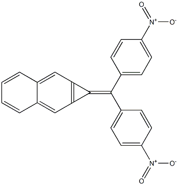 1-(4,4'-Dinitrobenzhydrylidene)-1H-cyclopropa[b]naphthalene Structure