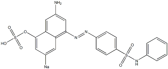 4-[(2-Amino-8-hydroxy-6-sodiosulfo-4-naphtyl)azo]-N-phenylbenzenesulfonamide Structure