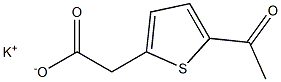 5-Acetyl-2-thiopheneacetic acid potassium salt Structure