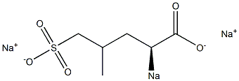 [S,(+)]-4-Methyl-2-sodiosulfovaleric acid sodium salt 구조식 이미지