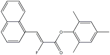 (Z)-2-Fluoro-3-(1-naphthalenyl)acrylic acid 2,4,6-trimethylphenyl ester 구조식 이미지