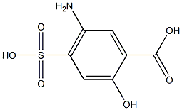 5-Amino-4-sulfosalicylic acid Structure