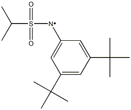 N-(3,5-Di-tert-butylphenyl)-N-(isopropylsulfonyl)aminyl radical Structure