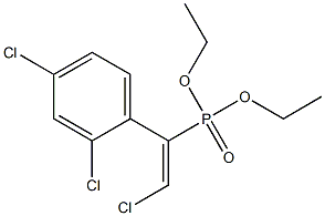 2-Chloro-1-(2,4-dichlorophenyl)vinylphosphonic acid diethyl ester 구조식 이미지
