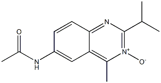 2-Isopropyl-4-methyl-6-acetylaminoquinazoline 3-oxide 구조식 이미지