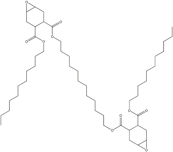 Bis[2-(undecyloxycarbonyl)-4,5-epoxy-1-cyclohexanecarboxylic acid]1,12-dodecanediyl ester 구조식 이미지