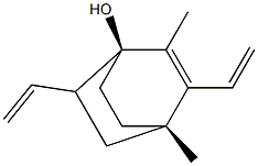 (1S,4S)-2,4-Dimethyl-3,6-diethenylbicyclo[2.2.2]oct-2-en-1-ol 구조식 이미지