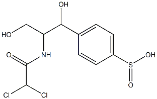 p-[2-[(Dichloroacetyl)amino]-1,3-dihydroxypropyl]benzenesulfinic acid Structure