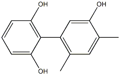 4',6'-Dimethyl-1,1'-biphenyl-2,3',6-triol Structure