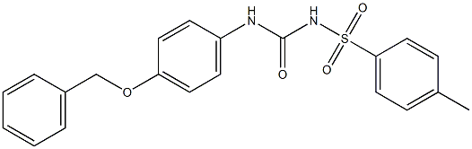 1-[4-Benzyloxyphenyl]-3-(4-methylphenylsulfonyl)urea 구조식 이미지