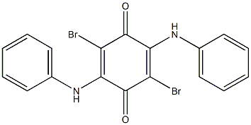 2,5-Dianilino-3,6-dibromo-p-benzoquinone Structure