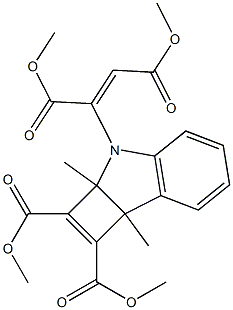 2-[[2a,7b-Dihydro-2a,7b-dimethyl-1,2-bis(methoxycarbonyl)-3H-cyclobut[b]indol]-3-yl]fumaric acid dimethyl ester Structure