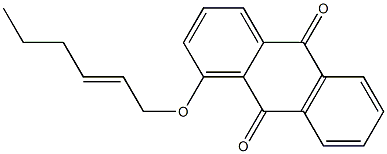 1-[[(E)-2-Hexenyl]oxy]anthraquinone 구조식 이미지