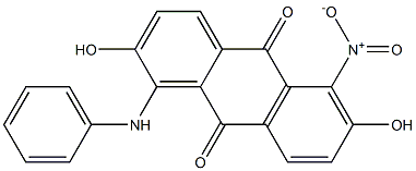 1-Anilino-2,6-dihydroxy-5-nitroanthraquinone Structure