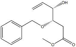(3S,4S)-4-Hydroxy-3-(phenylmethoxy)-5-hexenoic acid methyl ester 구조식 이미지
