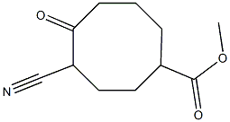 4-Cyano-5-oxocyclooctanecarboxylic acid methyl ester Structure