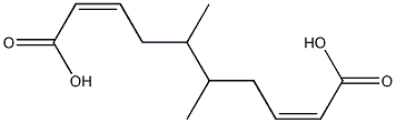 Bisisocrotonic acid 1,2-dimethyl-1,2-ethanediyl ester 구조식 이미지