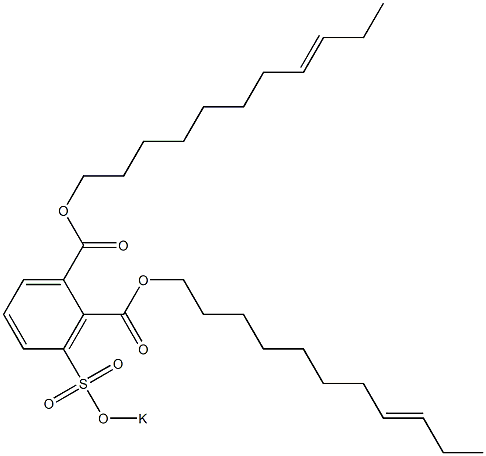 3-(Potassiosulfo)phthalic acid di(8-undecenyl) ester Structure