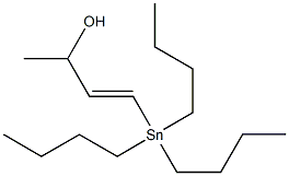 (E)-4-(Tributylstannyl)-3-butene-2-ol 구조식 이미지