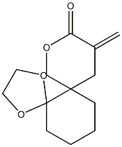 10-Methylene-1,4,8-trioxadispiro[4.0.5.4]pentadecan-9-one 구조식 이미지