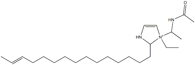 1-[1-(Acetylamino)ethyl]-1-ethyl-2-(13-pentadecenyl)-4-imidazoline-1-ium Structure