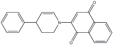 2-[(4-Phenyl-1,2,3,4-tetrahydropyridin)-1-yl]-1,4-naphthoquinone 구조식 이미지