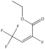 (E)-2,4,4,4-Tetrafluoro-2-butenoic acid ethyl ester 구조식 이미지