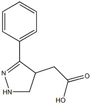 3-(Phenyl)-4,5-dihydro-1H-pyrazole-4-acetic acid 구조식 이미지