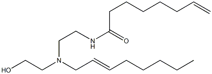 N-[2-[N-(2-Hydroxyethyl)-N-(2-octenyl)amino]ethyl]-7-octenamide Structure