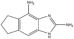 1,5,6,7-Tetrahydro-2,4-diaminoindeno[5,6-d]imidazole 구조식 이미지