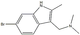 6-Bromo-N,N,2-trimethyl-1H-indole-3-methanamine Structure