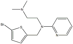 2-[(5-Bromo-2-thenyl)(2-dimethylaminoethyl)amino]pyridine Structure