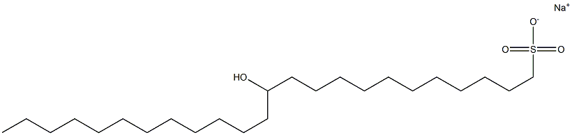 12-Hydroxytetracosane-1-sulfonic acid sodium salt Structure