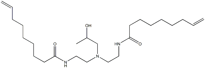 N,N'-[2-Hydroxypropyliminobis(2,1-ethanediyl)]bis(8-nonenamide) 구조식 이미지