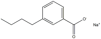 3-Butylbenzoic acid sodium salt Structure