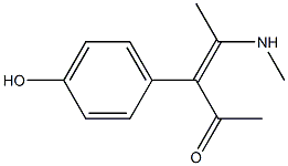 4-[Methylamino]-3-(4-hydroxyphenyl)-3-penten-2-one Structure