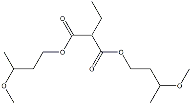 Ethylmalonic acid bis(3-methoxybutyl) ester 구조식 이미지