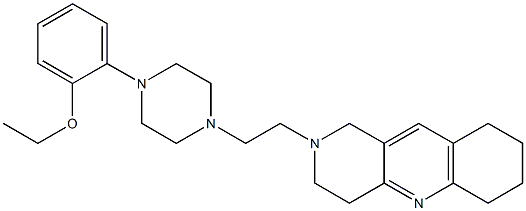 2-[2-[4-(2-Ethoxyphenyl)-1-piperazinyl]ethyl]-1,2,3,4,6,7,8,9-octahydrobenzo[b][1,6]naphthyridine Structure