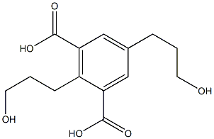 2,5-Bis(3-hydroxypropyl)isophthalic acid Structure