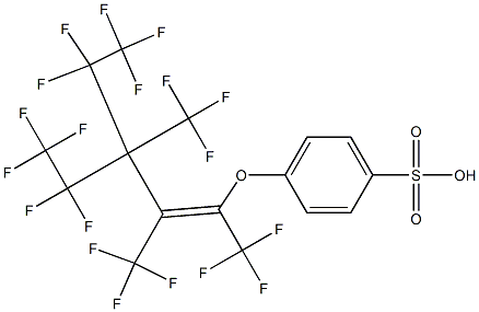 4-[[4,4,5,5,5-Pentafluoro-3-(pentafluoroethyl)-1,2,3-tris(trifluoromethyl)-1-pentenyl]oxy]benzenesulfonic acid Structure