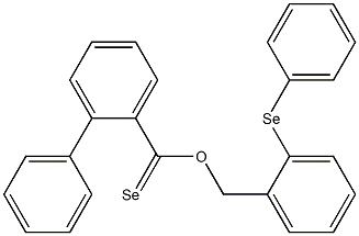 2-Phenylselenobenzoic acid 2-phenylselenobenzyl ester Structure