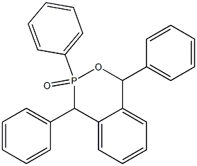 1-(Phenyl)-3,4-diphenyl-3,4-dihydro-1H-2,3-benzoxaphosphorin 3-oxide 구조식 이미지