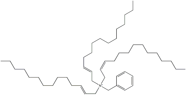 Tri(2-tetradecenyl)benzylaminium 구조식 이미지