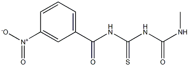 1-(3-Nitrobenzoyl)-5-methylthiobiuret 구조식 이미지