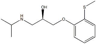 (R)-1-(Isopropylamino)-3-[o-(methylthio)phenoxy]-2-propanol 구조식 이미지